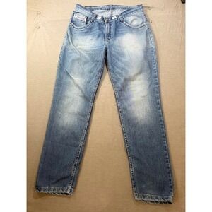 Loma‎ Industry Jeans Mens Straight Leg Blue Wash Denim Pants Size 34x32